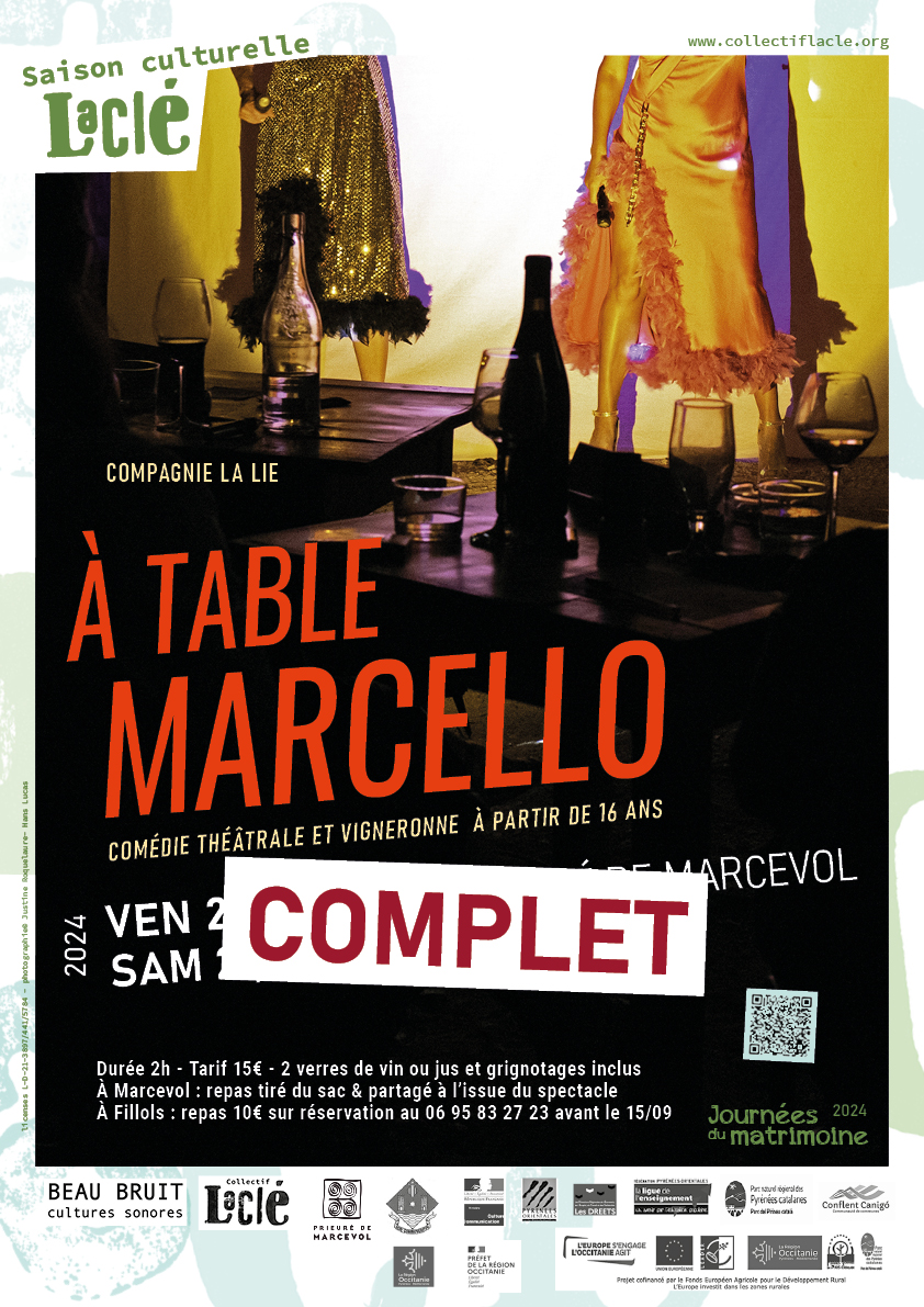 Affiche A table Marcello Complet