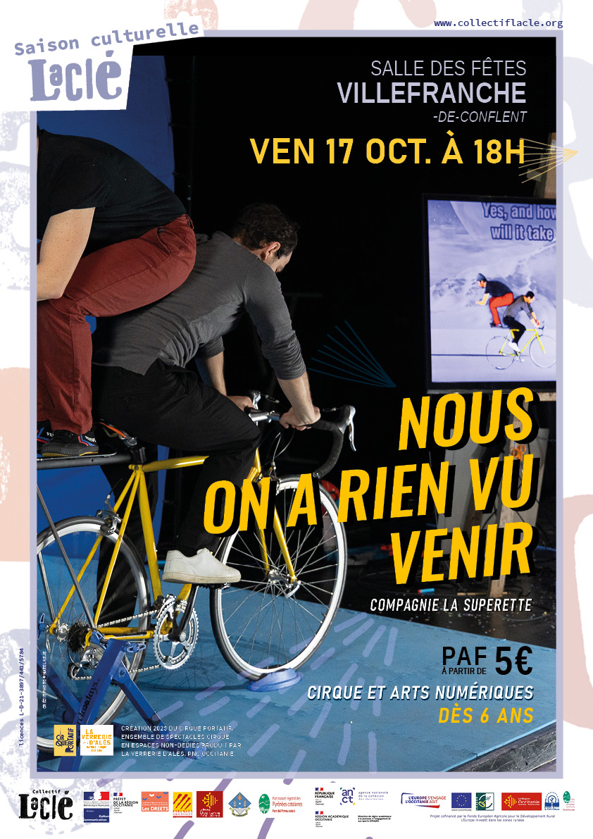 Affiche spectacle Nous on n'a rien vu venir
